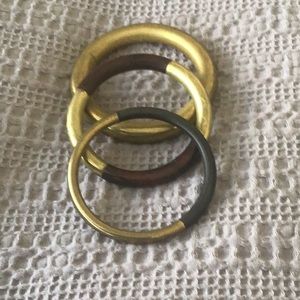 Brass - brass/wood bracelets